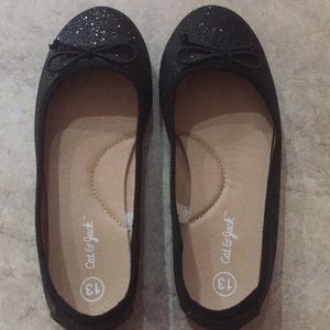 Sparkling girls flats Sz 13